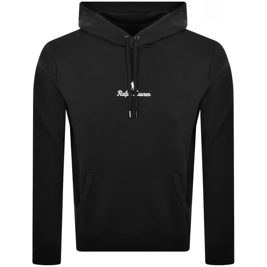Ralph Lauren Logo Hoodie Polo Black | Mainline Menswear us